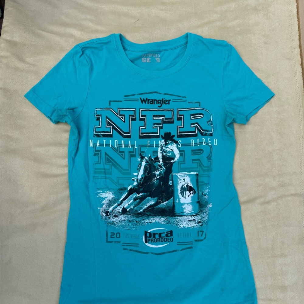 Wrangler NFR Women's Teal Rodeo Graphic Tee